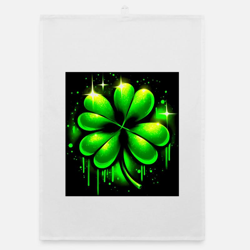 Trèfle à quatre feuilles Torchon bio