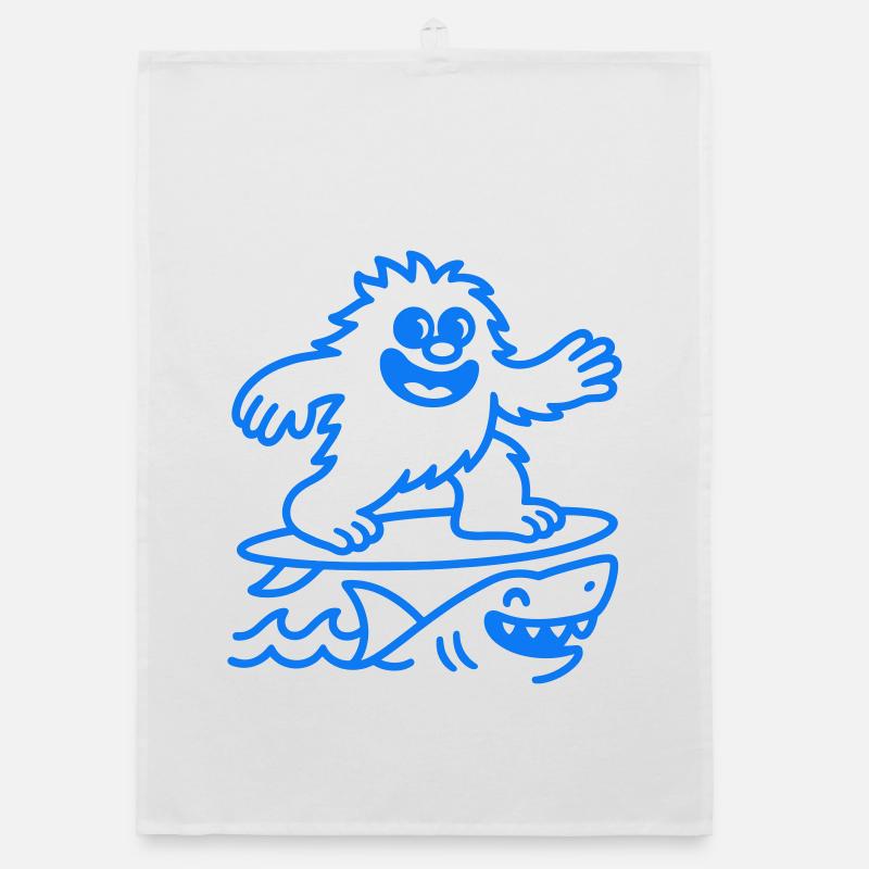 Monstre de surf Torchon bio