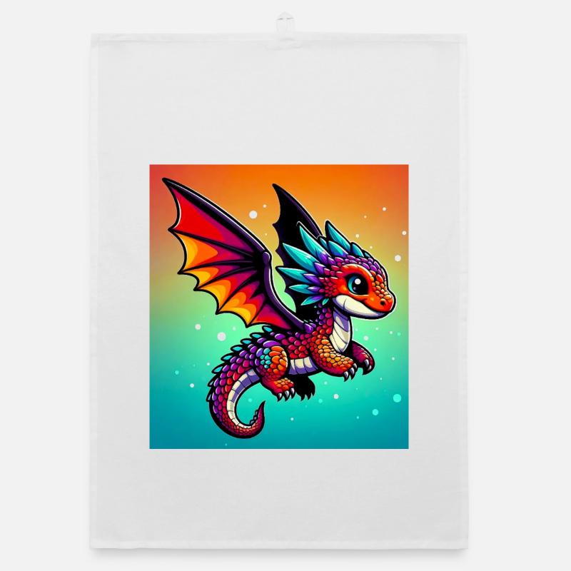 Drache Organic Geschirrtuch