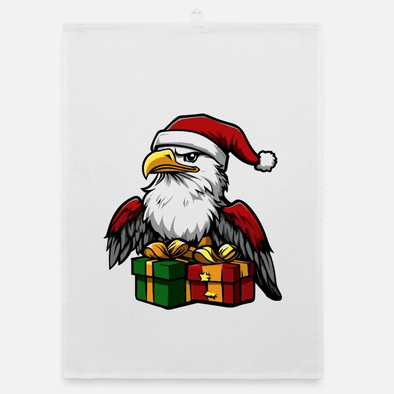Eagle Christmas Gifts Organic dish towel