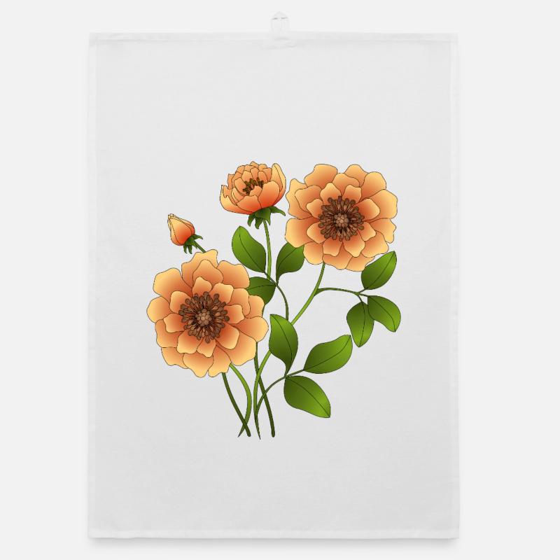 Blumen Organic Geschirrtuch