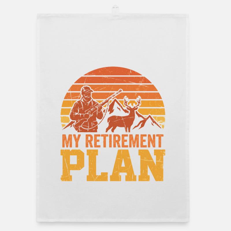 Mon plan de retraite Hunter Deer Mountains Vintage Torchon bio