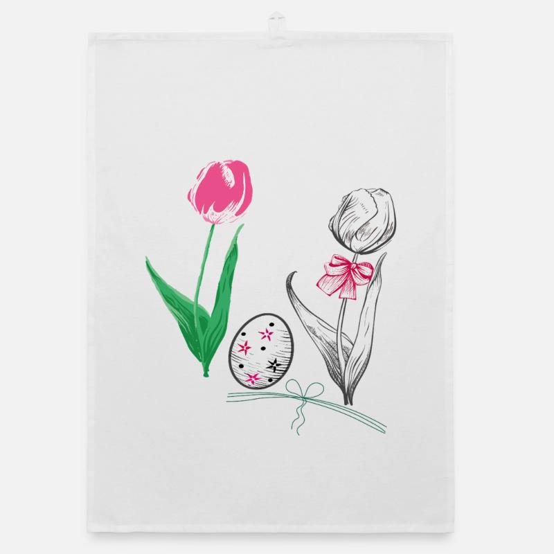 Easter Organic dish towel