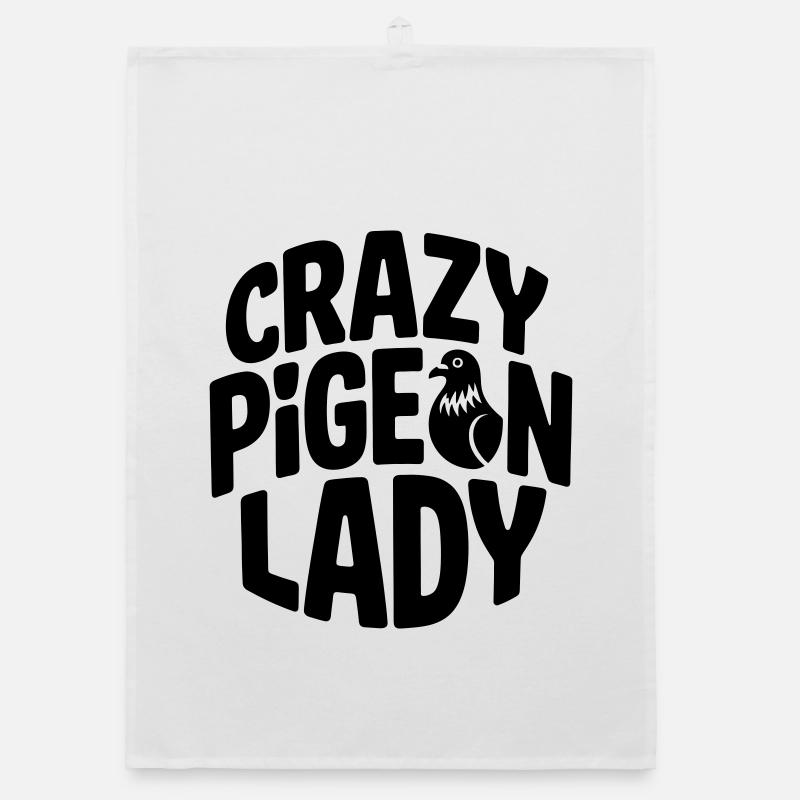 Pigeon Lover: Crazy Pigeon Lady Organic dish towel