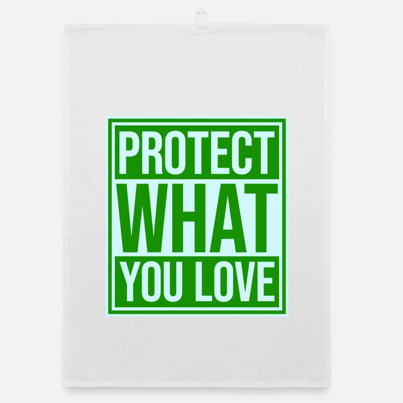 Déclaration de protection de la nature Protéger ce que vous aimez Logo de la Déclaration de Protection de la Nature Torchon bio