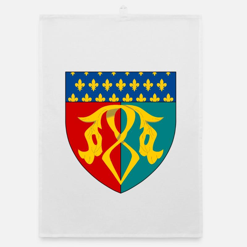 Blason du Multien - Torchon bio - blanc