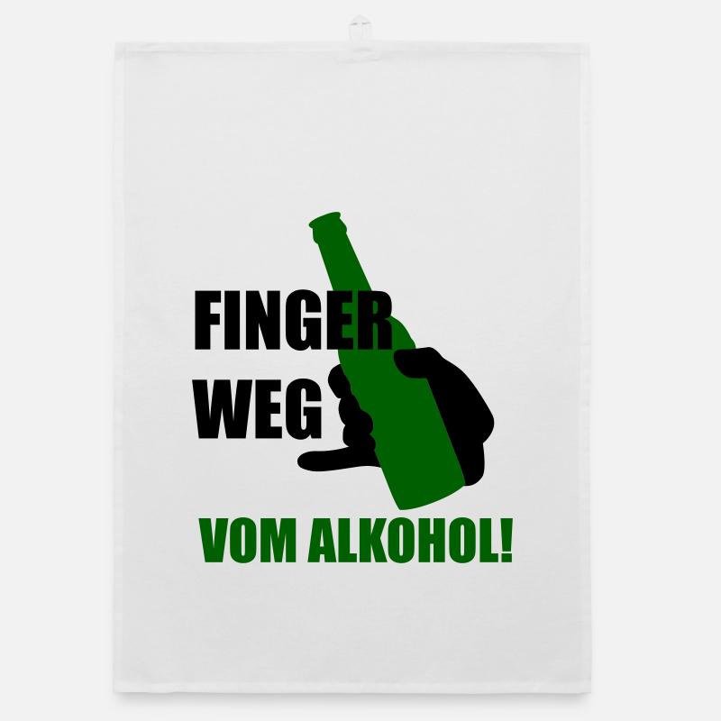 Éloignez-vous de l'alcool Torchon bio