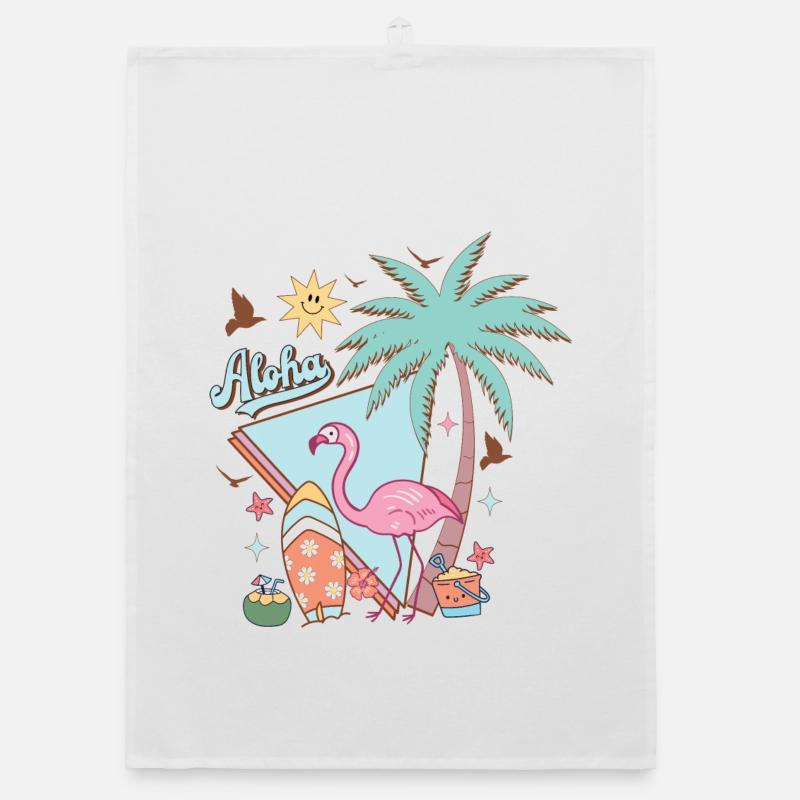 Aloha Summer Organic dish towel