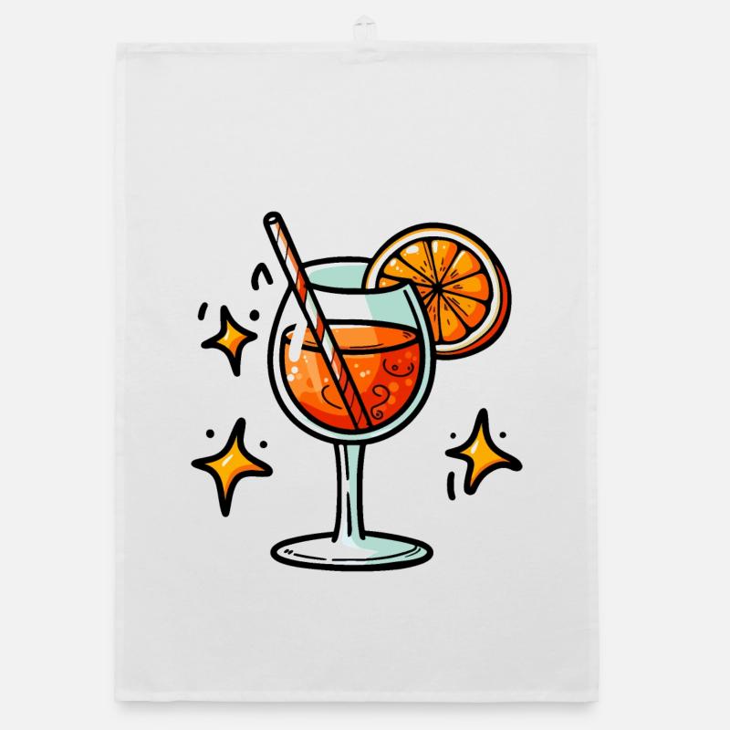 Orange Spritz Organic Geschirrtuch