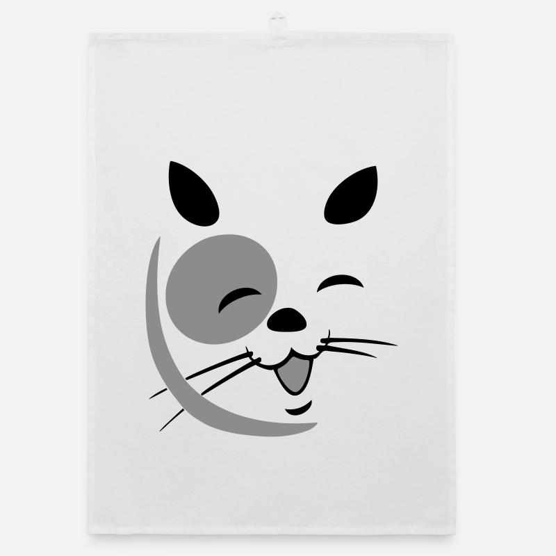 Katzengesicht Organic Geschirrtuch