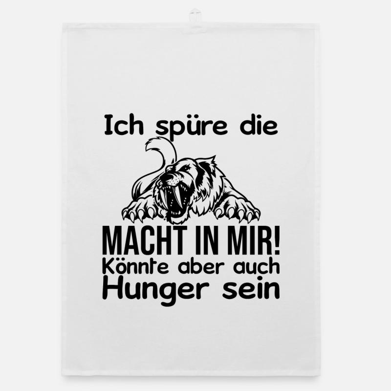 Ich spüre Macht in mir oder ist das Hunger Organic Geschirrtuch