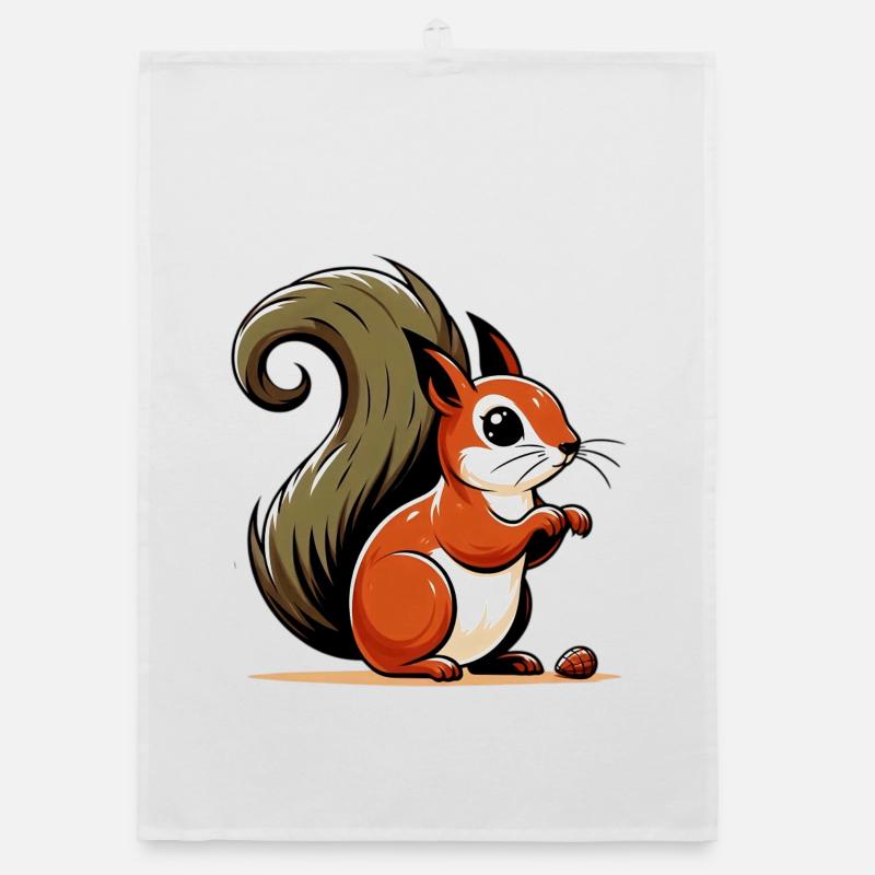 Squirrel Organic dish towel