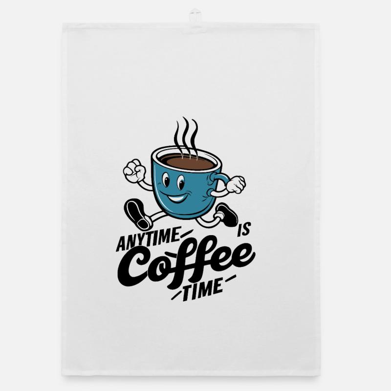 It's always coffee time for coffee lovers # Organic dish towel