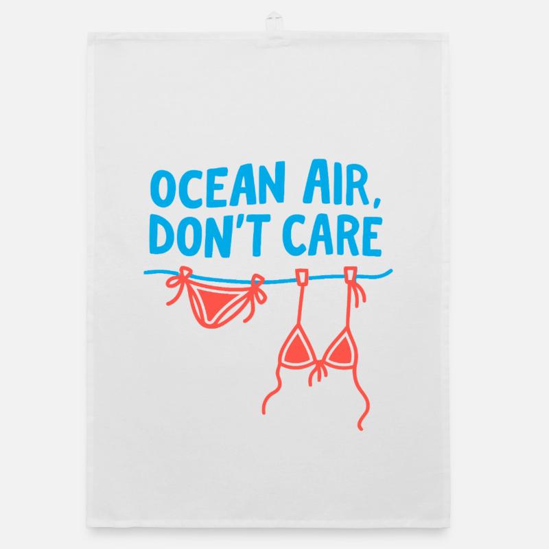 Ocean Air Laundry Day Tee Organic dish towel