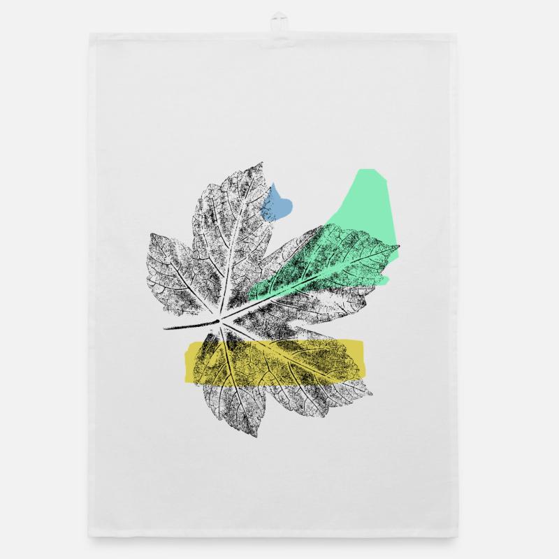 Leaf Maple - Abstrake Art Organic dish towel
