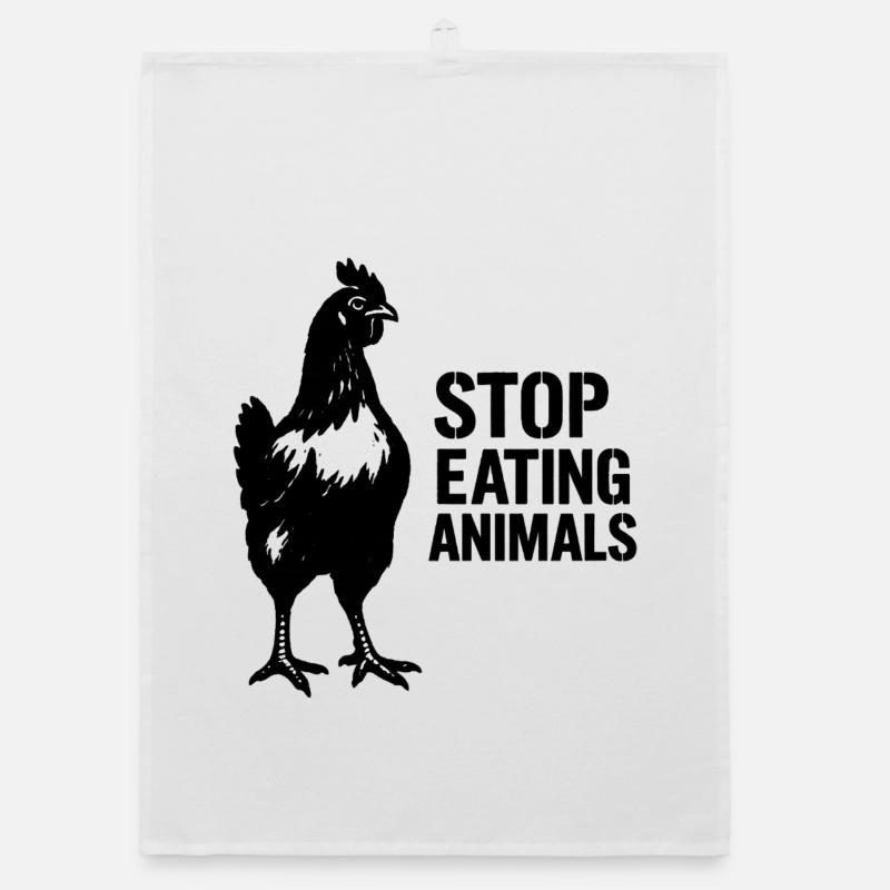 Conscience végane de l’image de Crow Torchon bio