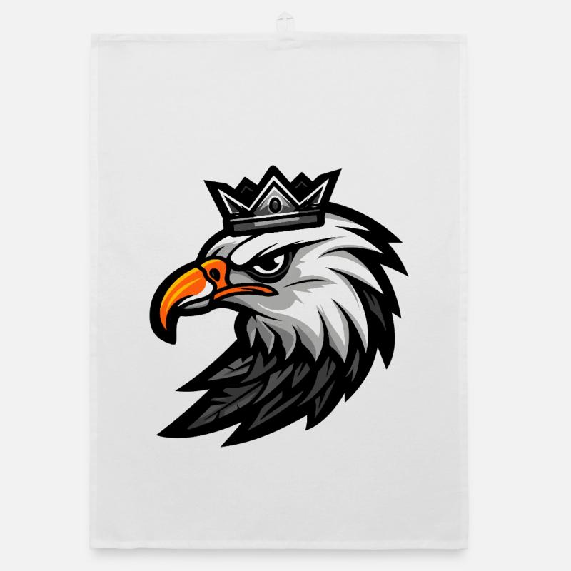 Eagle Head Crown Organic dish towel