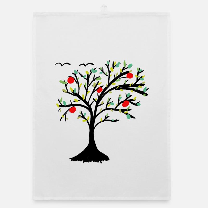Apple Tree Tree Garden Apple Organic dish towel