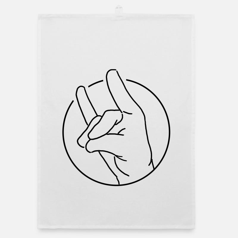 Schweigefuchs 1 Organic Geschirrtuch