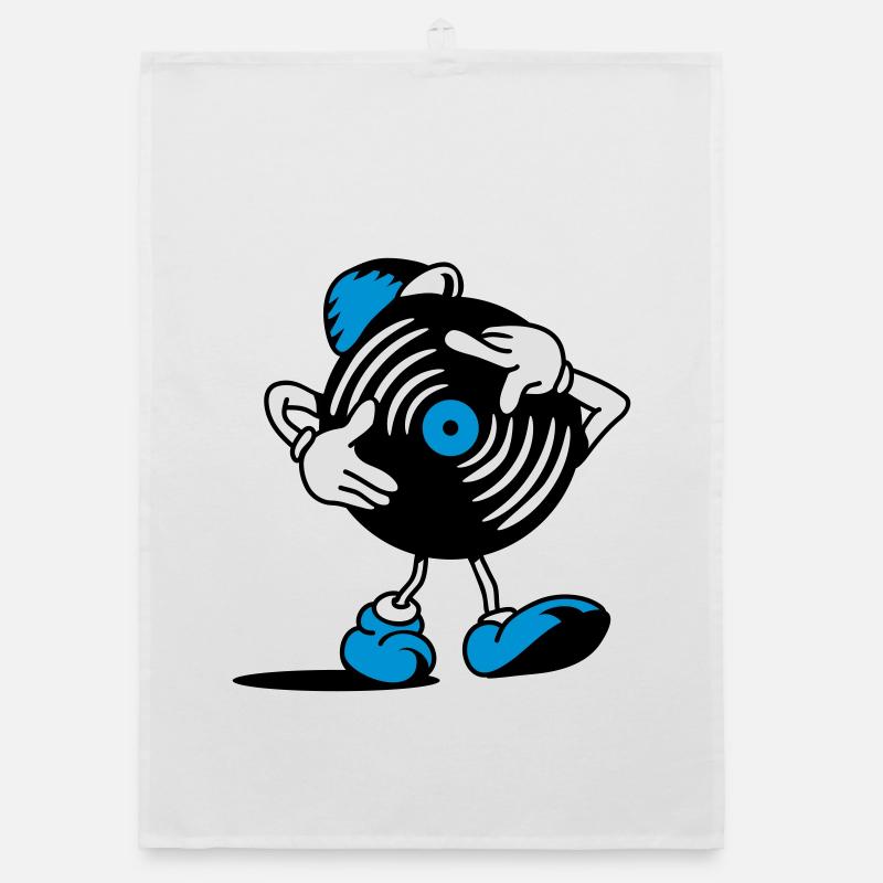 A record scratching himself Organic dish towel