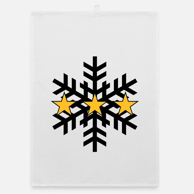 Skiing ! Organic Geschirrtuch