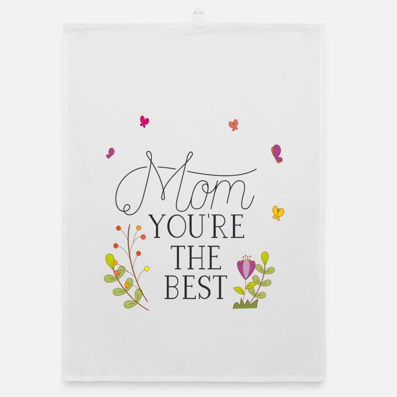 best mom, Muttertag Organic Geschirrtuch