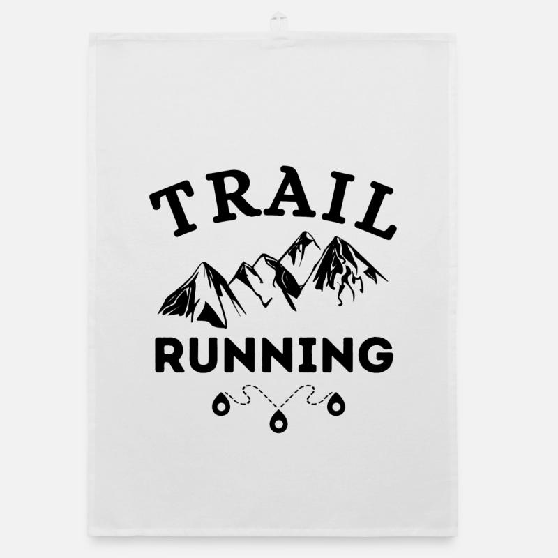 trail, trail running, running Organic dish towel