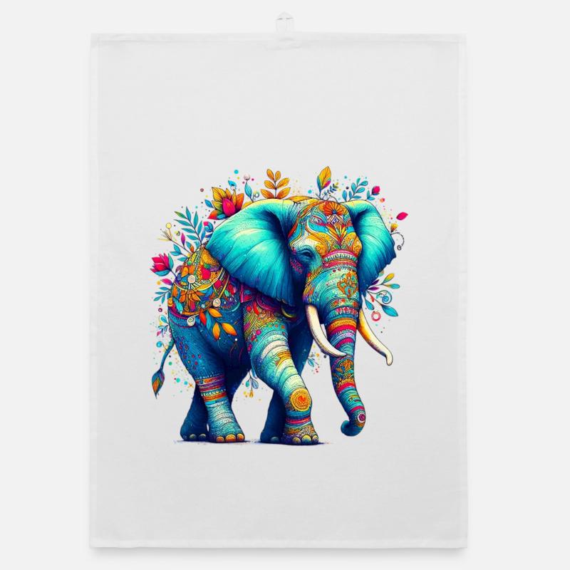 Elefant Organic Geschirrtuch