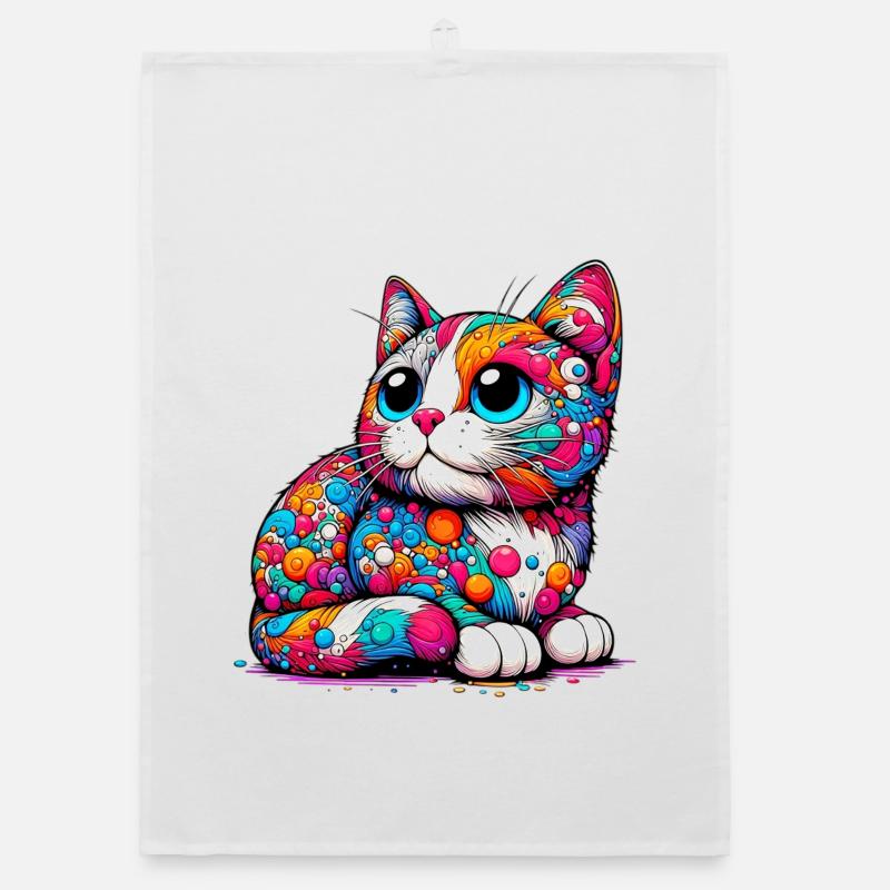 Cat Organic dish towel