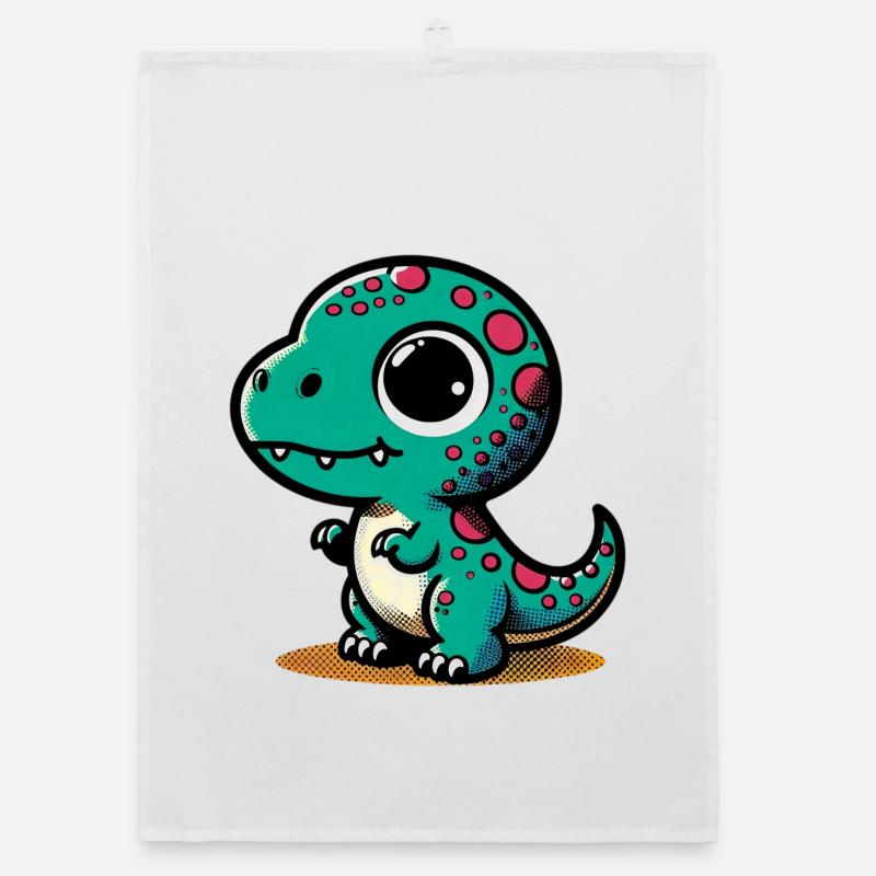 Dinosaurier Organic Geschirrtuch