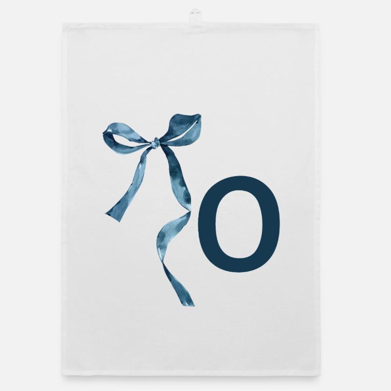 Monogramm oder Geschenkidee Organic Geschirrtuch