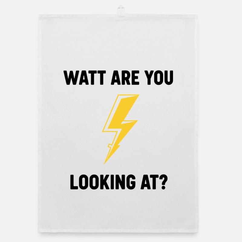 Watt Siehst du dir das Schraubendesign an Organic Geschirrtuch