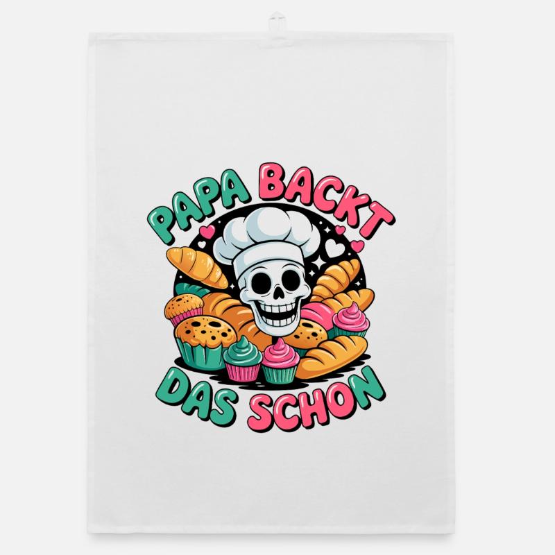 Dad bakes it nicely Organic dish towel