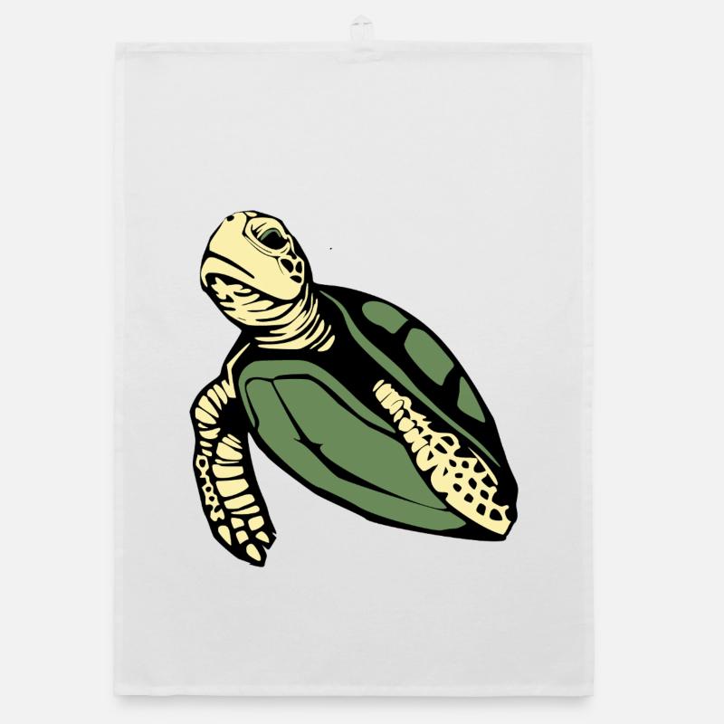 Turtle Turtles Organic dish towel