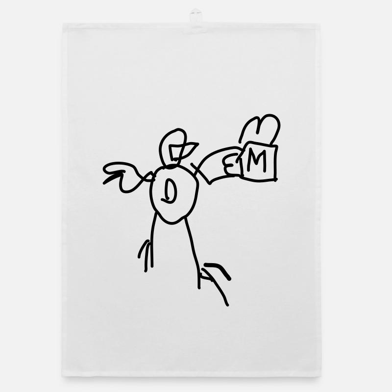 Canard avec menu de restauration rapide Torchon bio