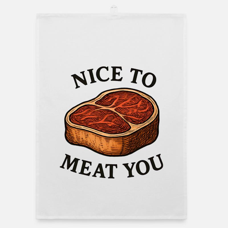 Sympa de te dévorer – Steak Saying Torchon bio