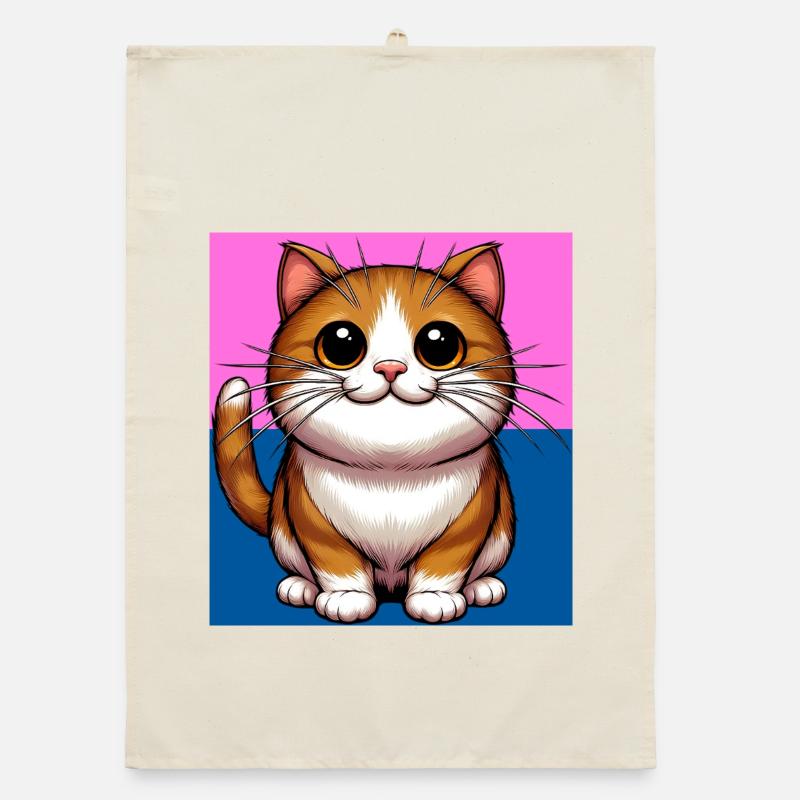 cat Organic dish towel