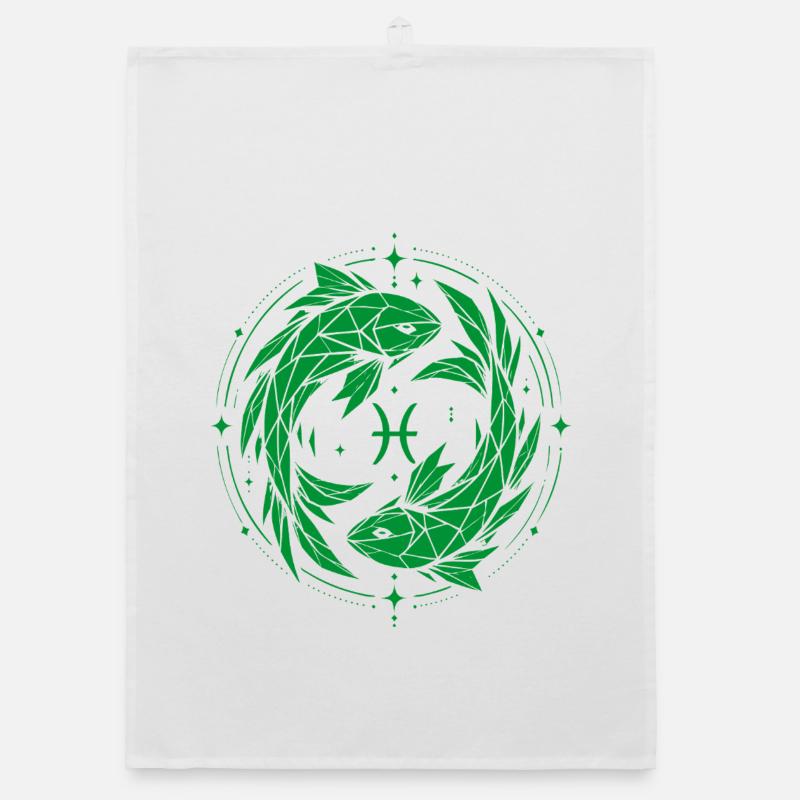 Pisces Symbol – Gentle & Modern Organic dish towel