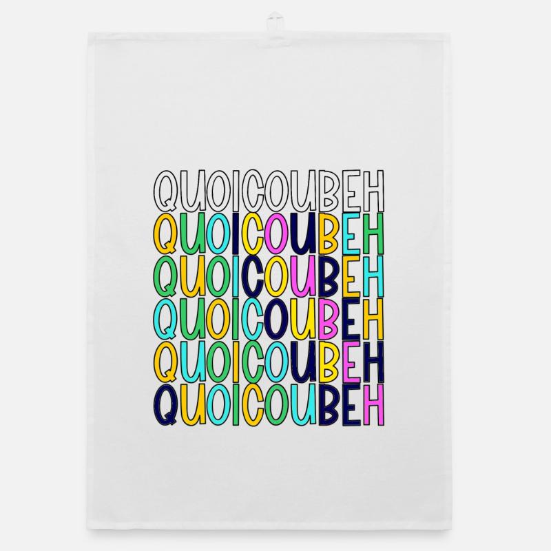 WhatCouBeH Regenbogen-Gitter Organic Geschirrtuch