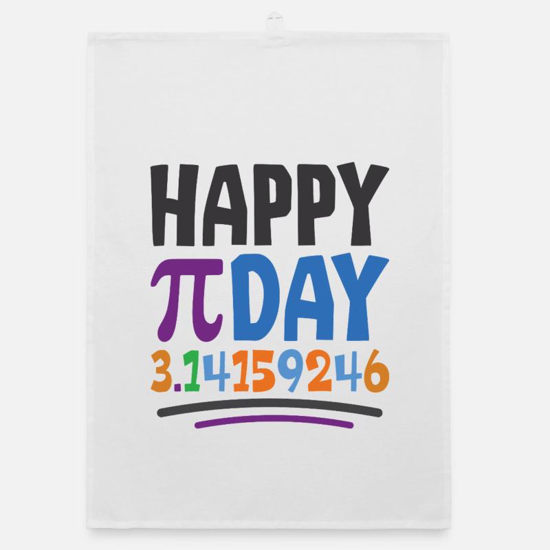 Frohen Pi Tag Organic Geschirrtuch