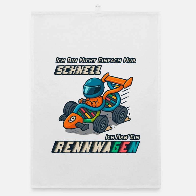 Voitures de course, jeux de mots drôles de course ADN Torchon bio