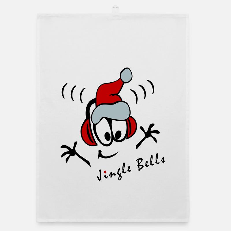 Weihnachtslied DJ Organic Geschirrtuch