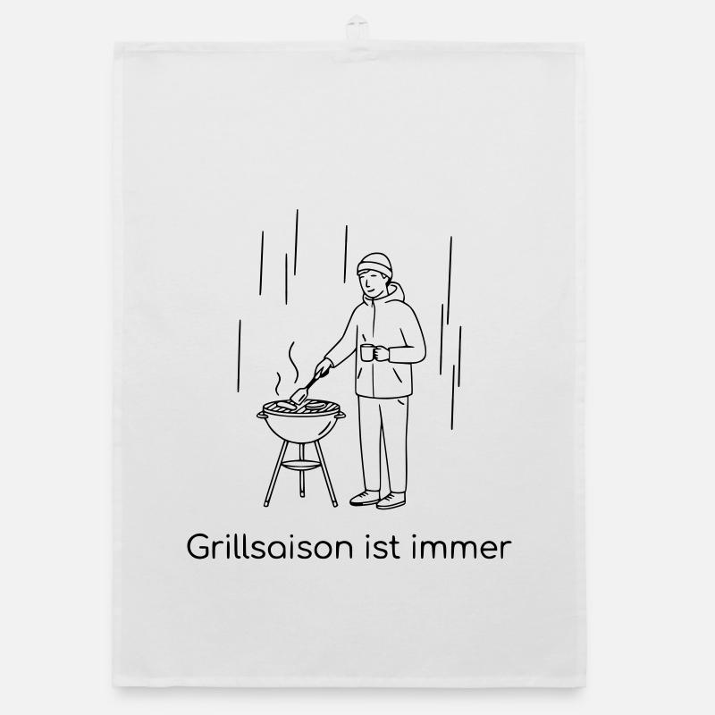 Grillsaison ist immer Organic Geschirrtuch