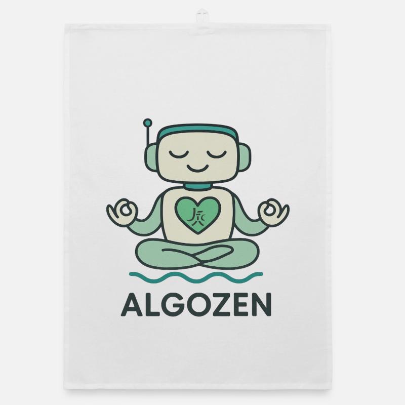 Roboter-Zen Organic Geschirrtuch