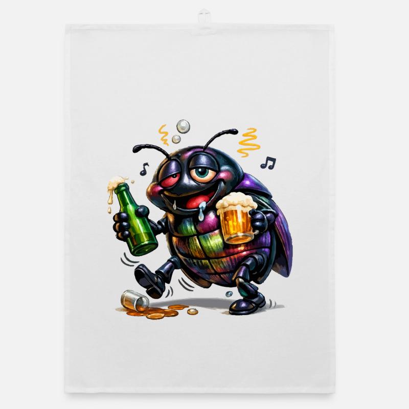 Drunk Tor Organic Geschirrtuch