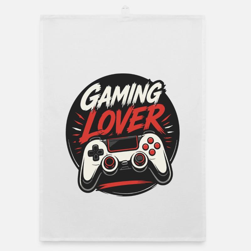Eat Sleep Game Repeat Gaming Organic Geschirrtuch