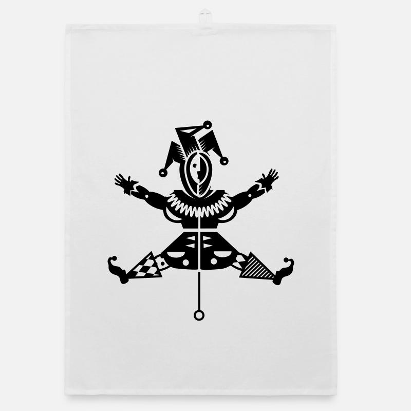 Jumping jack avec chapeau de bouffon Torchon bio