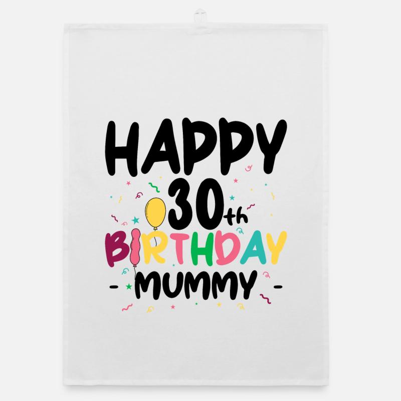 Geburtstags-Burst-Briefe Organic Geschirrtuch