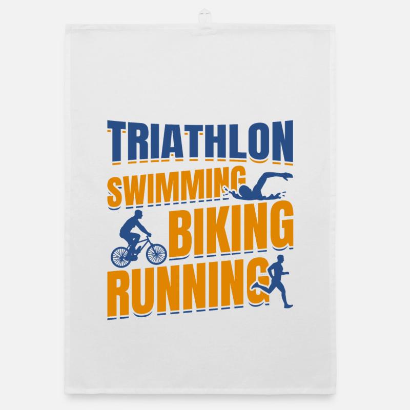 Triathlon Natation Cyclisme Course à pied Torchon bio