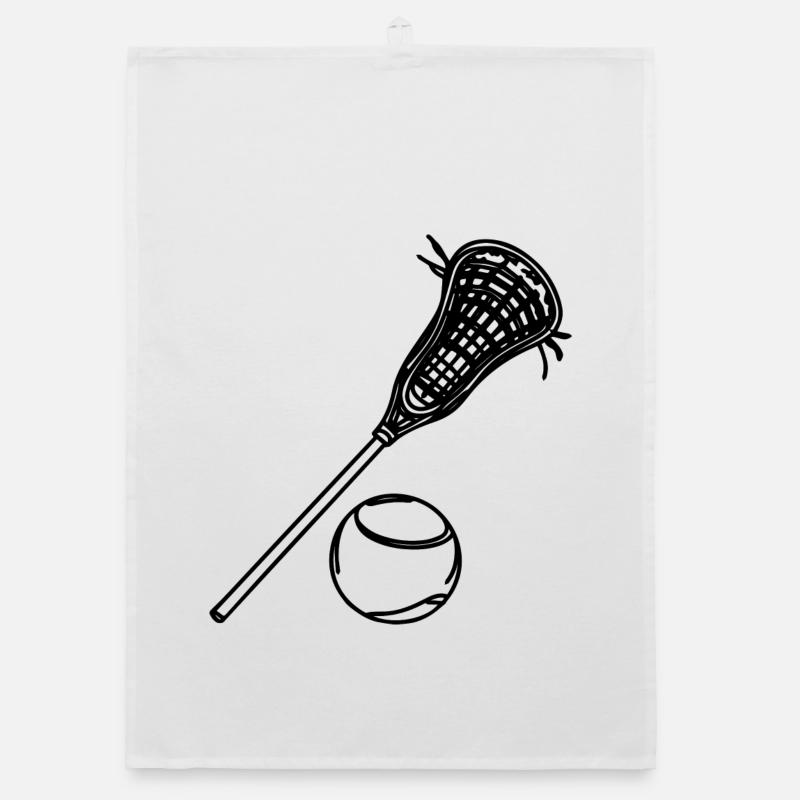 Lacrosse and Ball Organic dish towel